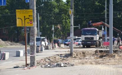 В Калининграде на месяц перекроют движение в районе площади Василевского