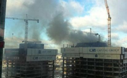 Пожар в здании комплекса "Москва-Сити" локализован, эвакуированы 220 рабочих